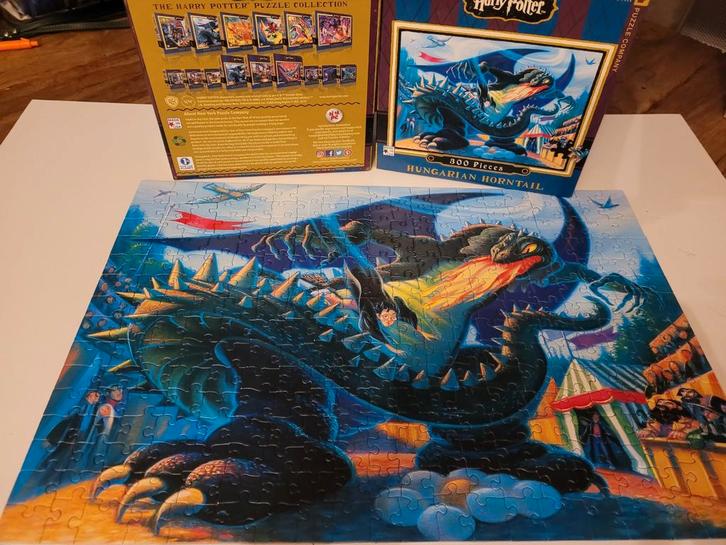 Harry Potter Puzzel - Hongaarse Hoornstaart 800 Stukjes, Hobby en Vrije tijd, Denksport en Puzzels, Zo goed als nieuw, Legpuzzel