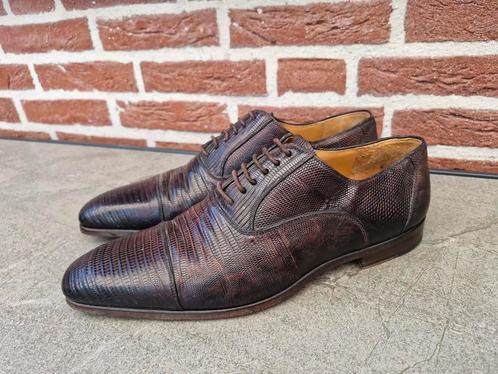 Magnanni Lizard Oxford Herenschoenen maat 41 / Uk 7, Kleding | Heren, Schoenen, Zo goed als nieuw, Veterschoenen, Overige kleuren