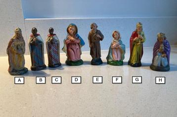 Antieke kerststal figuren. KOOPJE! beschikbaar voor biedingen