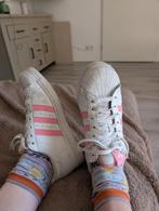 Roze witte Adidas superstar sneakers maat 42, 5, Ophalen of Verzenden, Zo goed als nieuw, Roze, Sneakers of Gympen
