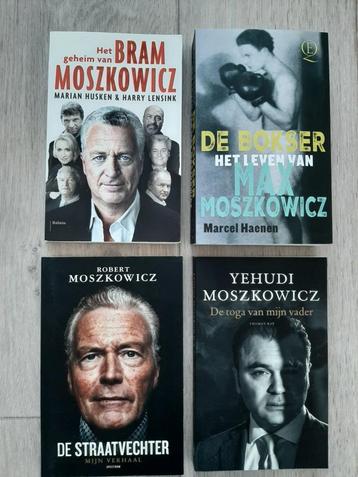 4 x Boeken Moszkowicz Bram Max Robert Yehudi beschikbaar voor biedingen
