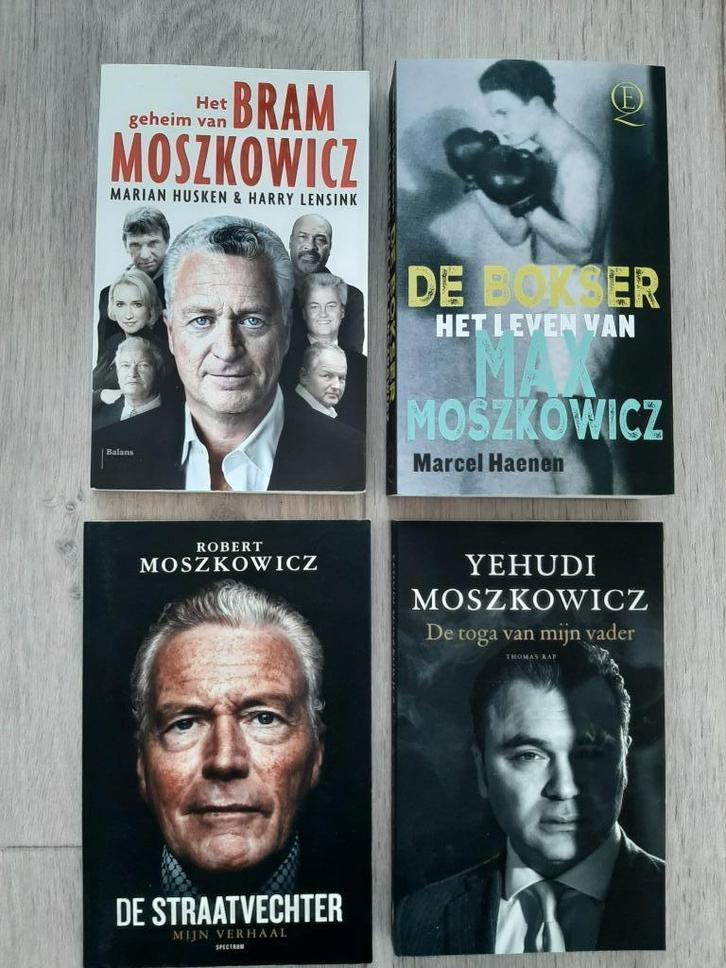 4 x Boeken Moszkowicz Bram Max Robert Yehudi, Boeken, Overige Boeken, Gelezen, Ophalen