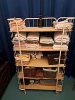 Verrijdbaar stellingkastje met 5 planken, Ophalen of Verzenden, Gebruikt