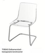 2 x Ikea tobias stoelen, doorzichtig, Huis en Inrichting, Stoelen, Ophalen