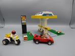 lego 1256 Shell tankstation met boekje, Kinderen en Baby's, Speelgoed | Duplo en Lego, Complete set, Gebruikt, Ophalen of Verzenden