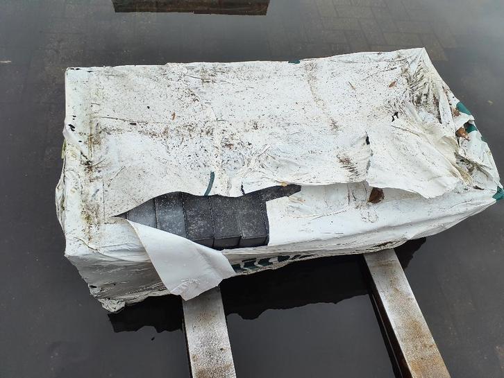 Betonklinkers strak zwart dikformaat 2,5 m2, Tuin en Terras, Tegels en Klinkers, Nieuw, Klinkers, Beton, Ophalen