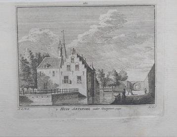 280 / Huis Abtspoel Oestgeest - Oegstgeest Gravure 18e eeuw beschikbaar voor biedingen