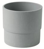 Ikea NYPON grijze bloempot,  4 stuks, Tuin en Terras, Ophalen, Rond, Balkon, Minder dan 30 cm