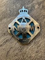 Blauw ANWB embleem. A.N.W.B. logo voor een oldtimer motor., Verzamelen, Ophalen of Verzenden, Gebruikt, Gebruiksvoorwerp