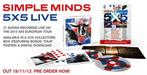2Cd Box Simple Minds 5X5 Live 2012 Ltd Edt met Poster NIEUW, Cd's en Dvd's, Ophalen of Verzenden, 2000 tot heden, Nieuw in verpakking