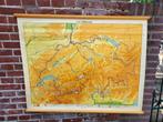 Schoolkaart van Zwitserland., Antiek en Kunst, Antiek | Schoolplaten, Ophalen of Verzenden, Aardrijkskunde