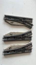 3x Marklin wissels 5202/5221, Overige merken, Gebruikt, Gelijkstroom, Rails