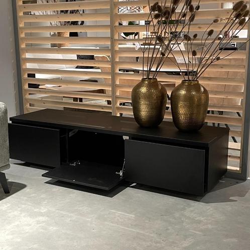Tv dressoir Mat zwart 240cm design zwevend **Sale**, Huis en Inrichting, Kasten | Dressoirs, Zo goed als nieuw, Ophalen