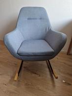 JYSK Schommelstoel NEBEL lichtblauwe stof, Huis en Inrichting, Stoelen, Ophalen, Blauw, Zo goed als nieuw, Eén