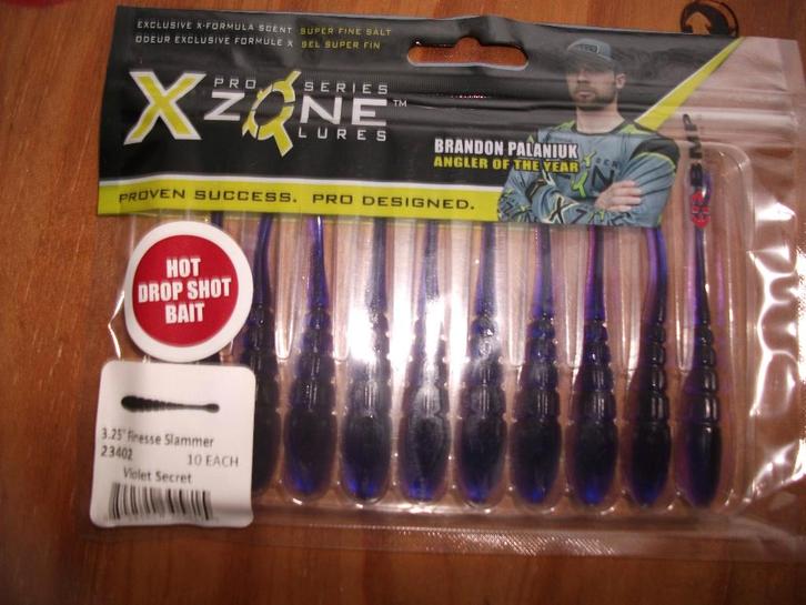 10 stuks X-Zone Finesse Slammer lures / kunstaas shads, Watersport en Boten, Hengelsport | Zeevissen, Nieuw, Overige typen, Ophalen of Verzenden