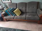 Retro jaren 70 bank drie, twee eenzits, Huis en Inrichting, Ophalen, Gebruikt