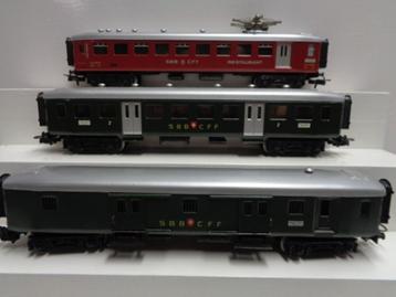 Marklin(bl)  4017-4035-4038-delige set SBB - CFF rijtuigen beschikbaar voor biedingen
