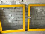 Raamkozijnen 2x, Gebruikt, Raamkozijn, Inclusief glas, 75 tot 150 cm