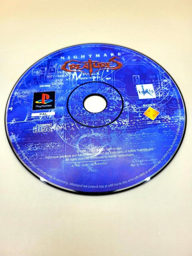 Nightmare Creatures (Disc Only) - PS1, Spelcomputers en Games, Games | Sony PlayStation 1, Zo goed als nieuw, Avontuur en Actie