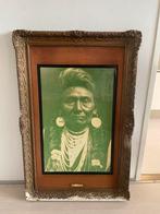 Large framed photo of Chief Joseph - Ornate Frame, Antiek en Kunst, Kunst | Schilderijen | Klassiek, Ophalen