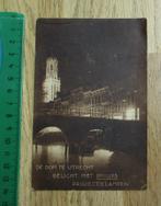 Oude kaart Domtoren Utrecht met PHILIPS lampen verlicht, Verzamelen, Ophalen of Verzenden, Gebruikt