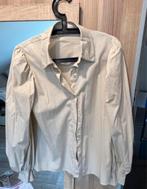 Beige blouse met pofmouw, Kleding | Dames, Blouses en Tunieken, Beige, Ophalen of Verzenden, Zo goed als nieuw, Maat 36 (S)