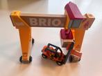 Brio container kraan set inclusief heftruk., Ophalen of Verzenden, Zo goed als nieuw