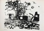 Jef Diederen, zwart / wit litho, 1956, 09, Antiek en Kunst, Kunst | Litho's en Zeefdrukken, Ophalen of Verzenden