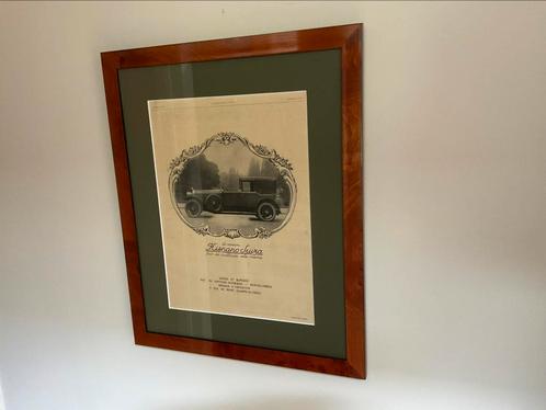 Annonce Hispano Suiza Juli 1924, Verzamelen, Posters, Ophalen of Verzenden