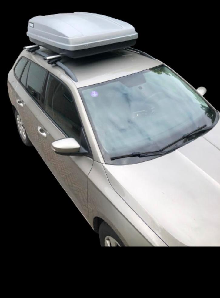 Huren Thule dakkoffer + universele dakdragers €25 p.w., Auto diversen, Dakkoffers, Zo goed als nieuw, Ophalen