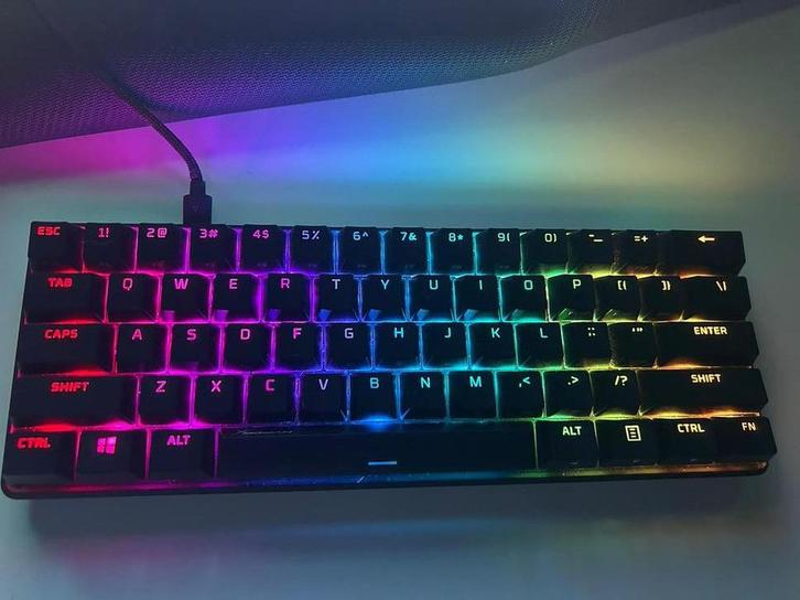 Gaming Keyboard HyperX Alloy Origins 60% Red Switch, Computers en Software, Toetsenborden, Refurbished, Qwerty, Bedraad, Ergonomisch