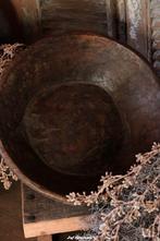 Oude houten schalen, oude schaal, schaal, Www.jufbrocante.nl, Www.jufbrocante.nl, Nieuw, Ophalen of Verzenden