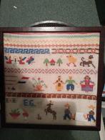 Borduurwerk ingelijst, Hobby en Vrije tijd, Borduren en Borduurmachines, Ophalen of Verzenden, Gebruikt, Overige typen