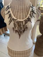 Nieuw wit bruin top Bandolera maat 36, Overige kleuren, Nieuw, Ophalen of Verzenden, Maat 36 (S)