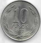 10  pesos  1977  Chili. km.  210, Postzegels en Munten, Munten | Amerika, Ophalen of Verzenden, Zuid-Amerika, Losse munt
