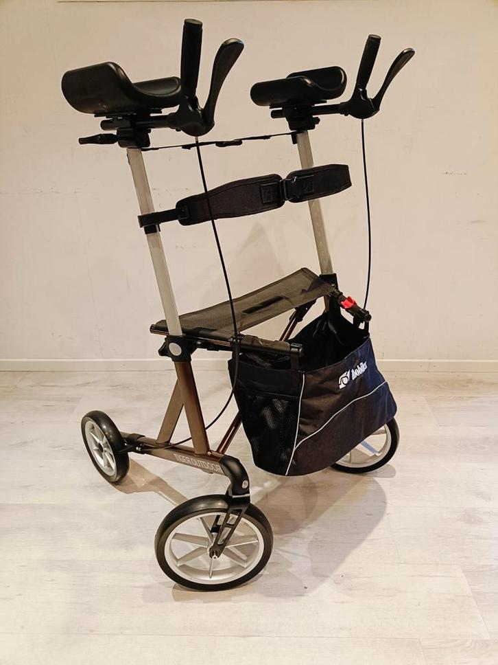 Mobilex Tiger Outdoor armschalen rollator incl Servicebeurt., Diversen, Rollators, Zo goed als nieuw, Lichtgewicht, Opvouwbaar