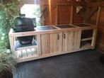 bbq tafel, buitenkeuken douglas, Kamado, Green-egg, Basterd, Maatwerk, Houtskool, Vrijstaand, Nieuw