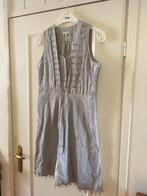 Elegante grijze linnen katoenen jurk van The Barn, maat 38, Kleding | Dames, Jurken, Maat 38/40 (M), The Barn, Verzenden, Zo goed als nieuw