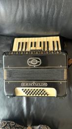 Cantulia piano accordeon, Ophalen of Verzenden, Gebruikt, 48-bas, Overige merken