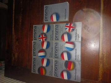 Prisma woordenboeken 7 stuks engels duits frans beschikbaar voor biedingen