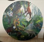 Rond schilderij jungle dieren, Ophalen, Gebruikt
