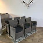 6 Wicker tuinstoelen – Goede staat – Incl. bezorging, Tuin en Terras, Tuinstoelen, Verzenden, ., Zo goed als nieuw, .
