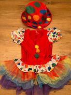 Clownsjurkje met hoed maat 110, Ophalen of Verzenden, Zo goed als nieuw, 110 t/m 116, Meisje