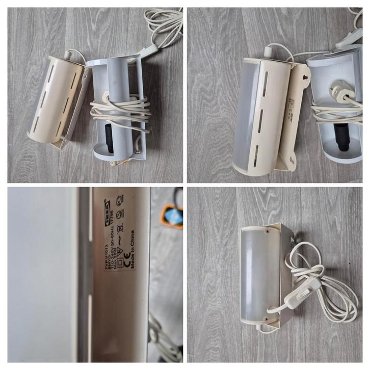 IKEA Smyg Vintage Wandlampen (2 stuks), Huis en Inrichting, Lampen | Wandlampen, Gebruikt, Kunststof, Ophalen of Verzenden