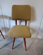 Vintage stoel jaren 50 schuine poot, Huis en Inrichting, Stoelen, Ophalen, Gebruikt, Eén
