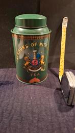Engels blik Jacksons of Piccadilly groen 16cm hoog thee, Verzamelen, Ophalen of Verzenden, Gebruikt, Thee, Overige merken