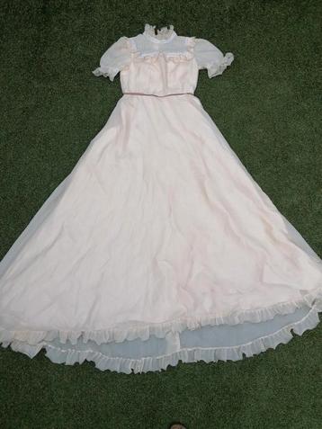 Vintage retro bruidsjurk trouwjurk halloween carnaval 38 beschikbaar voor biedingen