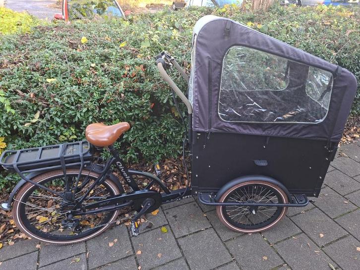 Qivelo Bakfiets - Elektrisch!, Fietsen en Brommers, Fietsen | Bakfietsen, Gebruikt, Overige merken, Elektrisch, Ophalen of Verzenden