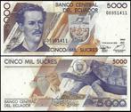 Ecuador 1999, 4 nieuwste opvolgende biljetten (UNC), Verzenden, Zuid-Amerika, Setje