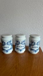 Drie potten delfts blauw, Antiek en Kunst, Antiek | Keukenbenodigdheden, Ophalen